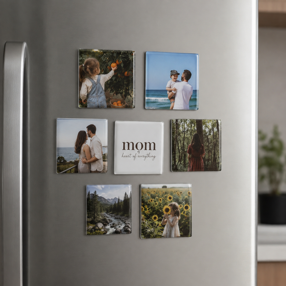 Square Custom Photo Magnets (6.35 x 6.35 cm)